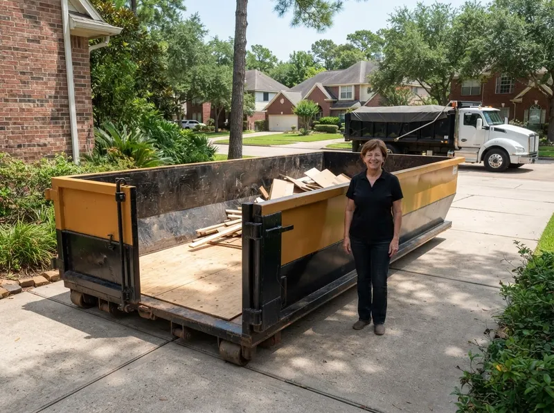 Commercial Waste Dumpster in Houston, TX