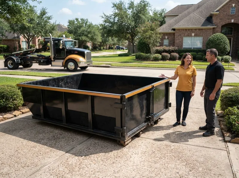 Residential Cleanout Dumpster in Houston, TX